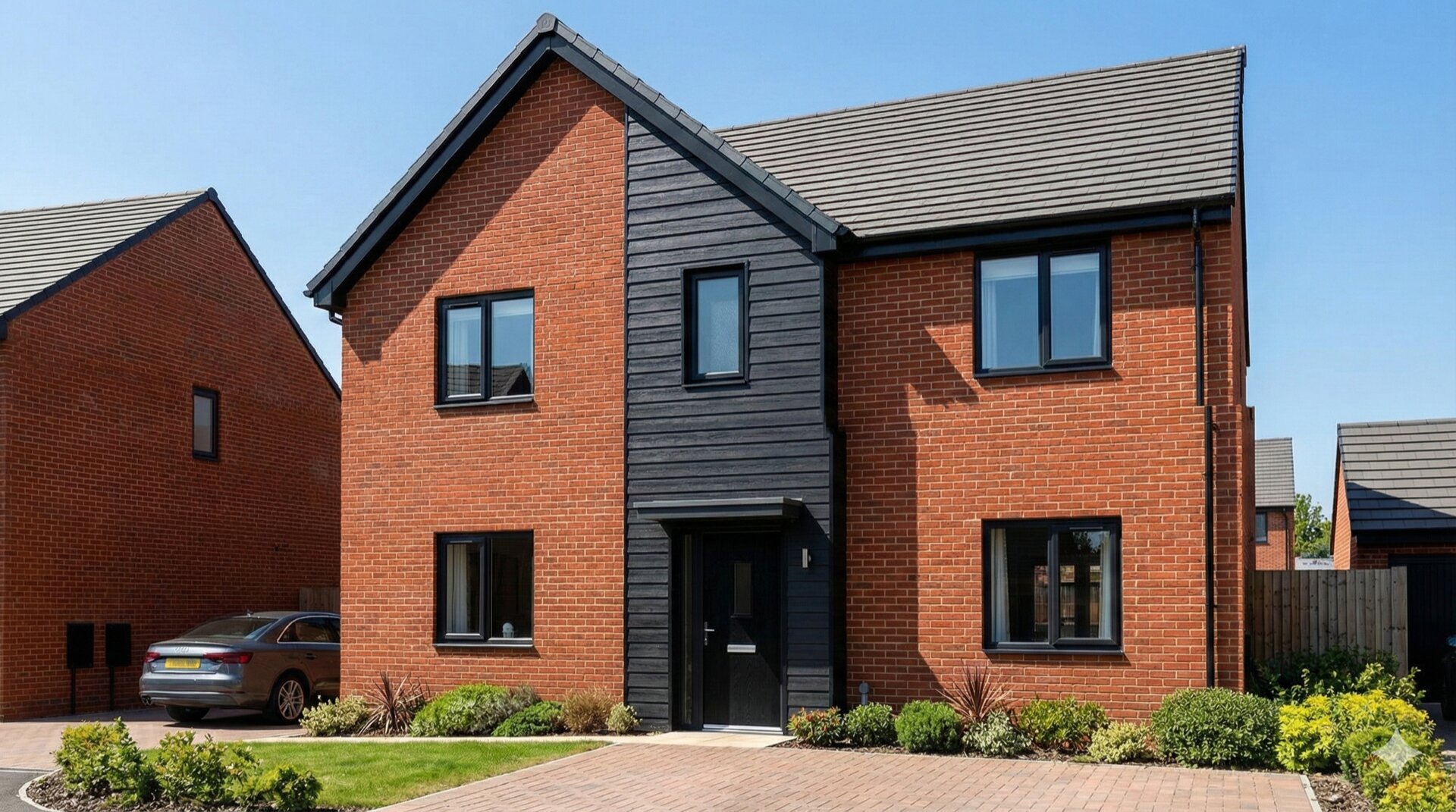 Black double embossed cladding